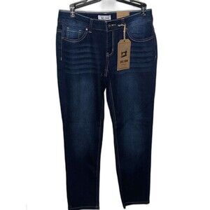 Jean’s Denim Dark Wash Jeans – BNWT – Slim Fit with Ribbed Fade Detail – Size 6